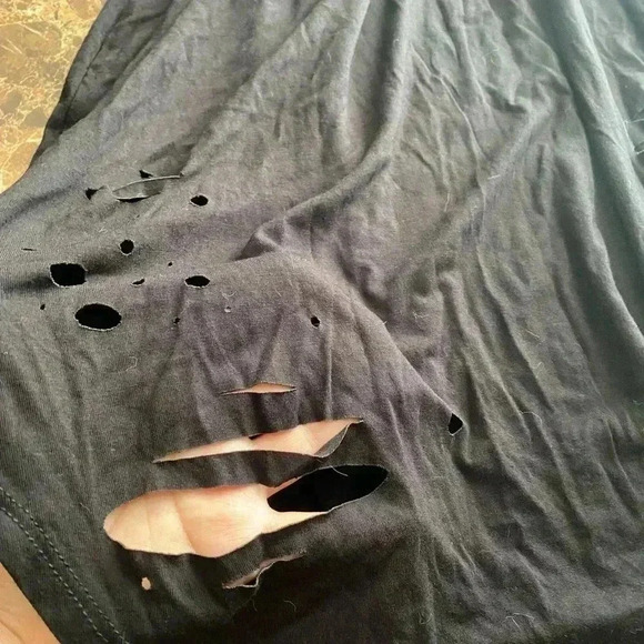 🆕Black Hollows Out T-Shirt Dress 3D Rose 2X🆕 - Picture 12 of 13